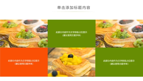 美食甜点下午茶烘培蛋糕动态PPT模板