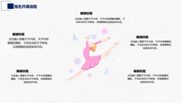 芭蕾，舞蹈艺术通用PPT模板
