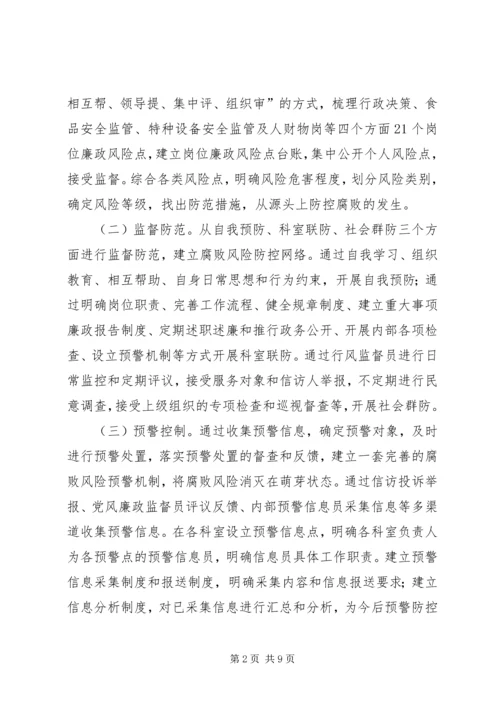 质监分局岗位廉政风险防范预案 (2).docx