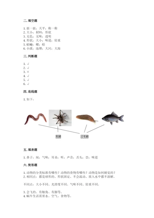教科版小学科学一年级下册期末测试卷及参考答案（达标题）.docx