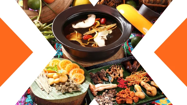 中国风火锅餐饮美食ppt动态模板