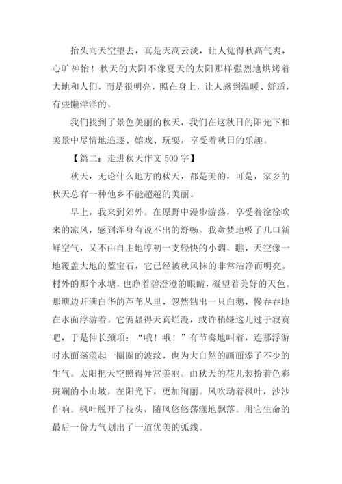 走进秋天作文500字.docx