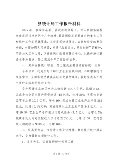 县统计局工作报告材料 (8).docx