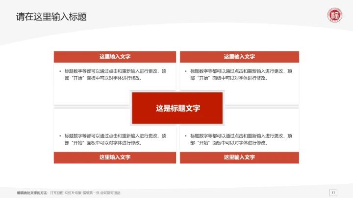 福州大学课题学术汇报毕业论文答辩通用PPT模板