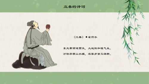 立春的来由通用PPT模板
