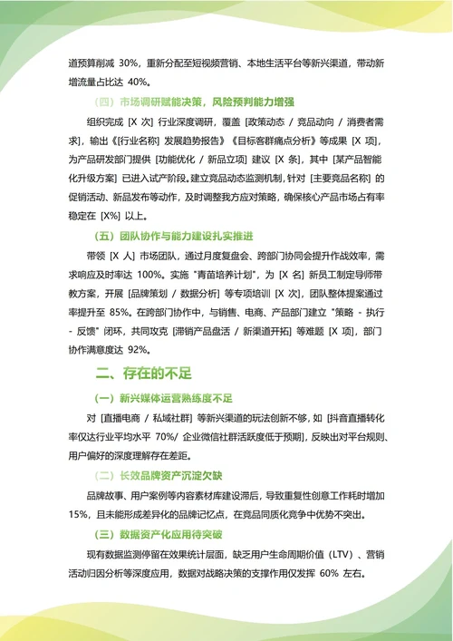 市场总监年中工作总结(年度年终通用)