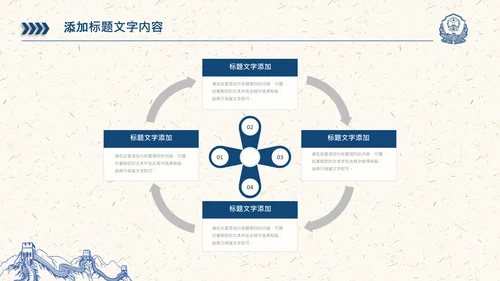 简洁公安局交警队警察公安干警动态PPT模板