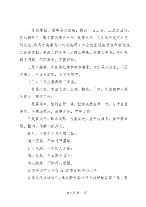 乡镇纪委书记培训心得体会范文.docx
