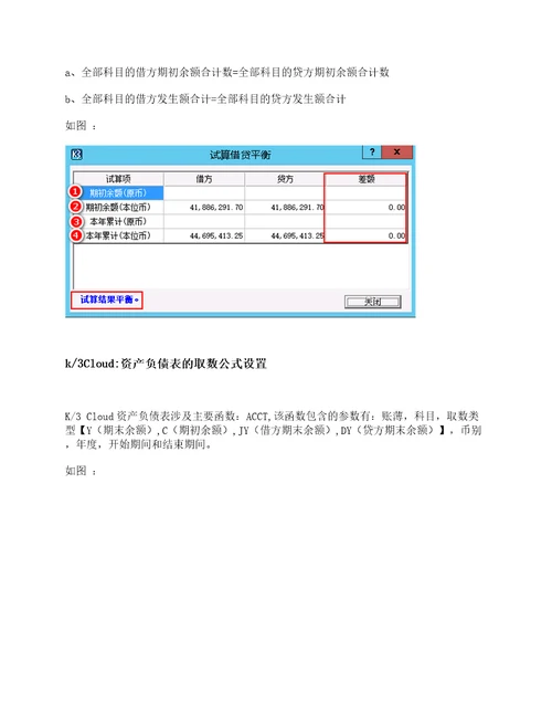 资产负债表取数公式及数据来源详解