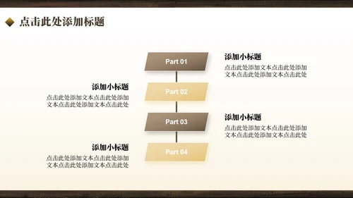 棕黄色中国风开学季大学班长竞选PPT模板