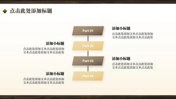 棕黄色中国风开学季大学班长竞选PPT模板