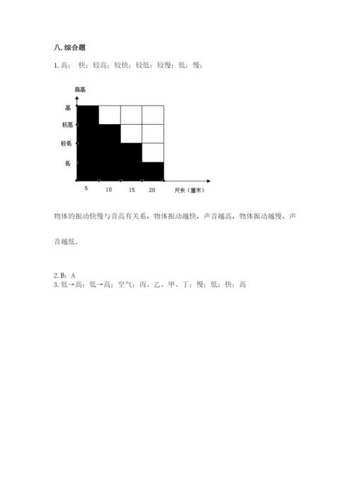 教科版科学四年级上册第二单元《呼吸和消化》测试卷【精练】.docx