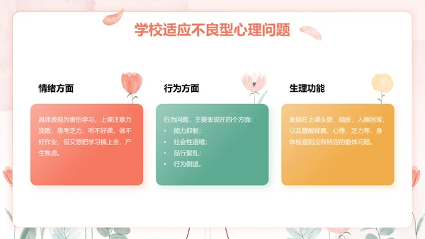 红色手绘风心理健康教育主题班会PPT模板