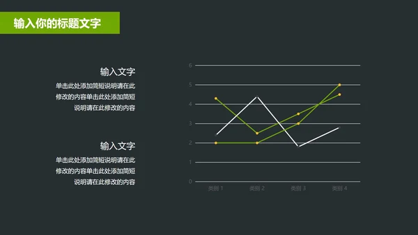 黑绿商务风年终总结汇报PPT模板