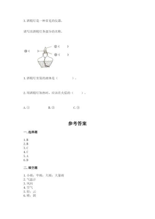 教科版小学三年级上册科学期末测试卷【综合卷】.docx