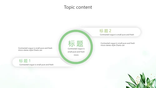 绿色小清新述职报告动态PPT模板
