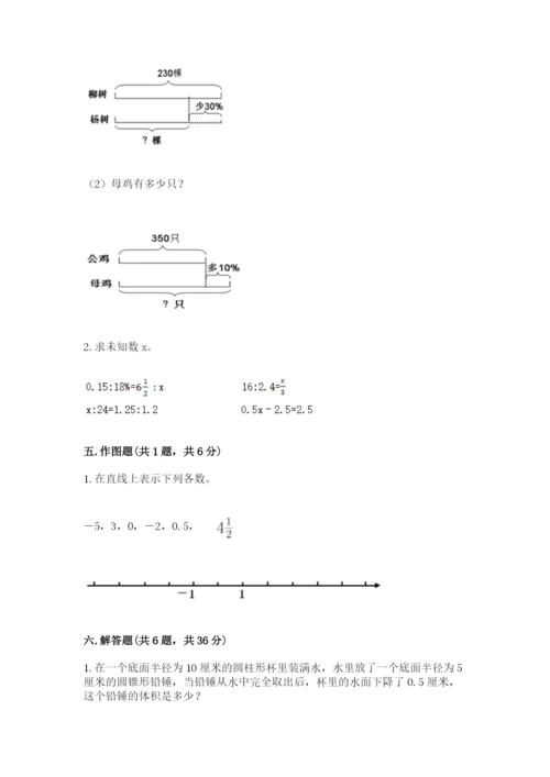 开封市顺河回族区六年级下册数学期末测试卷精品.docx