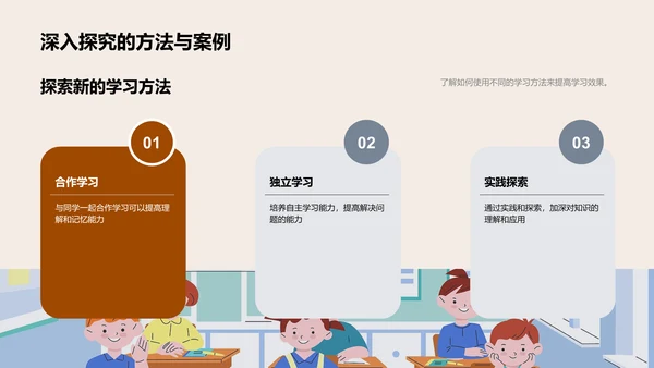 高中新生学习引导PPT模板