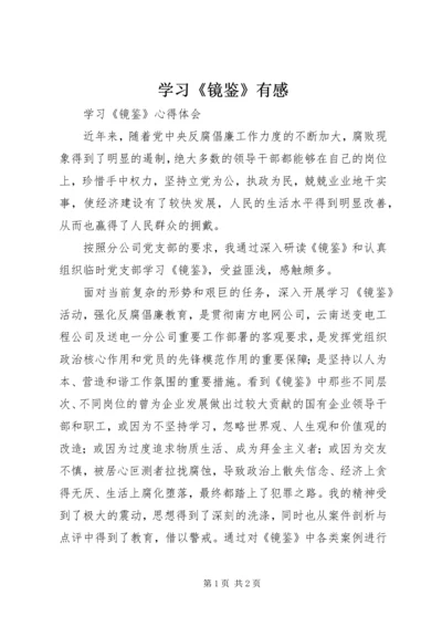 学习《镜鉴》有感 (4).docx