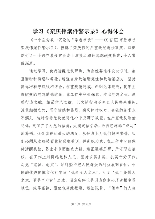 学习《栾庆伟案件警示录》心得体会.docx