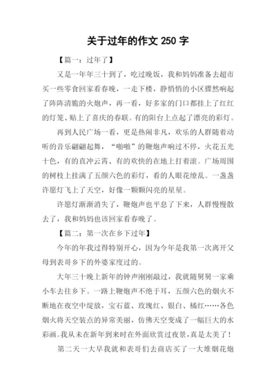 关于过年的作文250字.docx