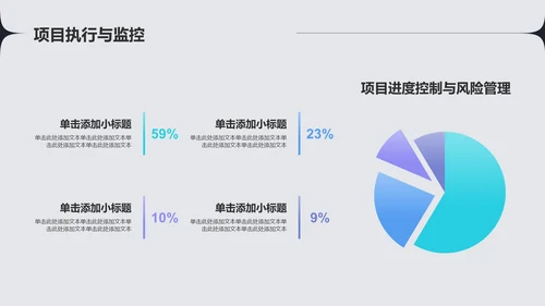 蓝色渐变风通用工作汇报PPT模板