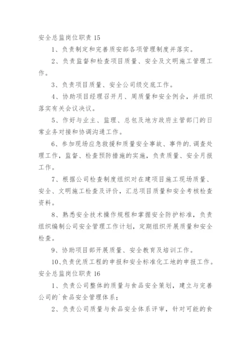 安全总监岗位职责.docx