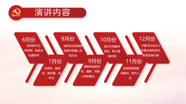 党建党支部工作总结汇报计划PPT党课