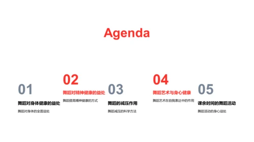舞蹈对身心的益处PPT模板