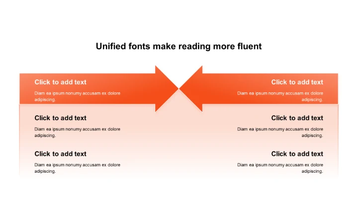 渐变PPT两项箭头冲突关系页