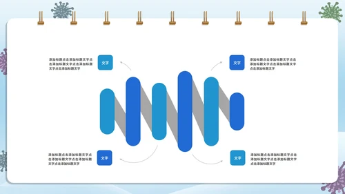 蓝色小清新疫情防控工作宣传PPT模板