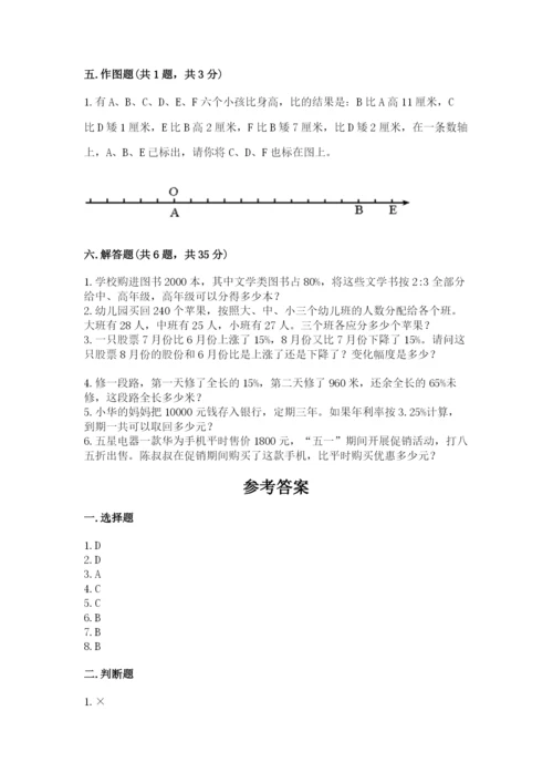 北京版六年级下册数学期末测试卷【精练】.docx