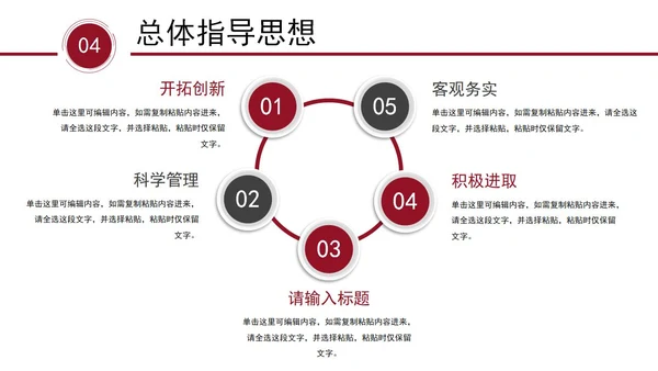 红色个人竞聘岗位竞聘PPT模板
