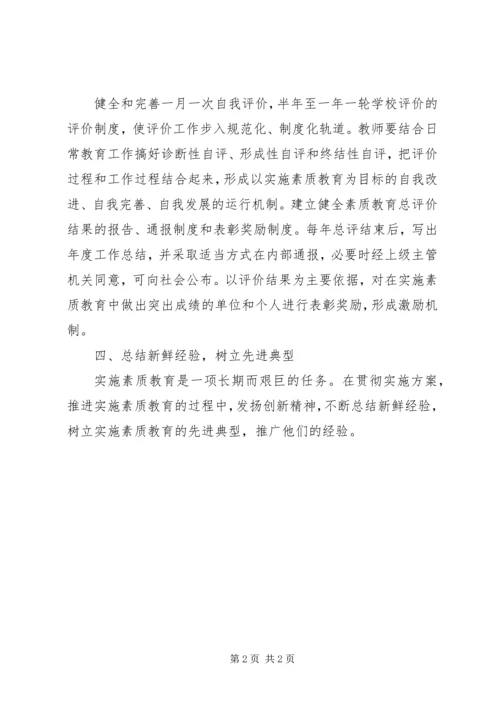 大张楼镇中心小学素质教育汇报.docx