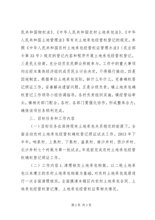 镇农村土地承包经营权登记试点工作方案.docx