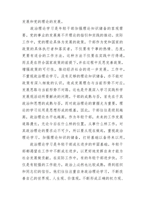 2023政治理论学习心得体会.docx