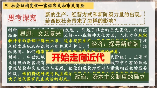 第13课  西欧经济和社会的发展  课件