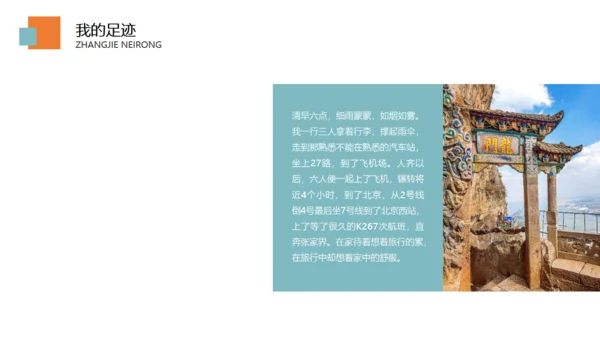 个人旅行日记通用PPT模板