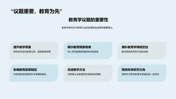 教育学研究报告PPT模板