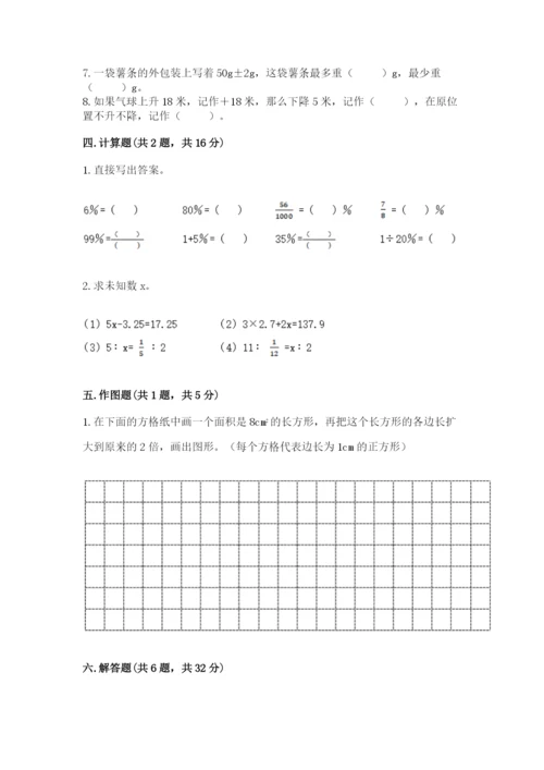 小升初六年级期末测试卷（考点梳理）.docx