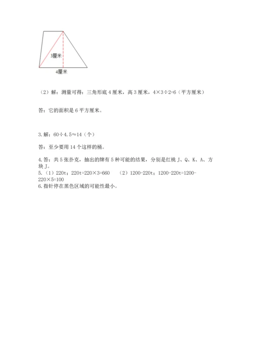 人教版小学五年级上册数学期末测试卷【必考】.docx