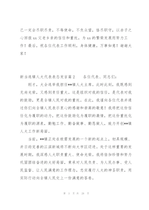 新当选镇人大代表表态发言【12篇】.docx