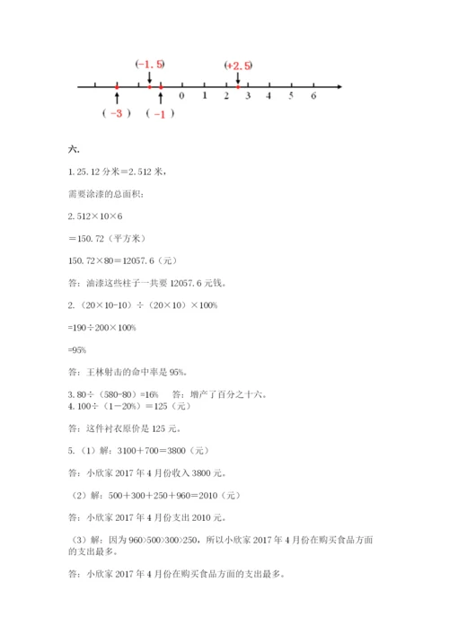 北师大版小升初数学模拟试卷附参考答案（突破训练）.docx