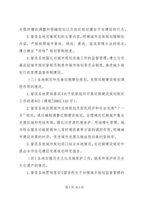 建设部监察部城乡规划效能监察领导小组办公室关于对开展城乡规划 (3).docx