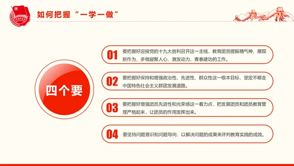 共青团一学一做学习PPT五四青年节完整版