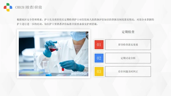 浅色微立体医药护理pdca案例研究总结PPT模板