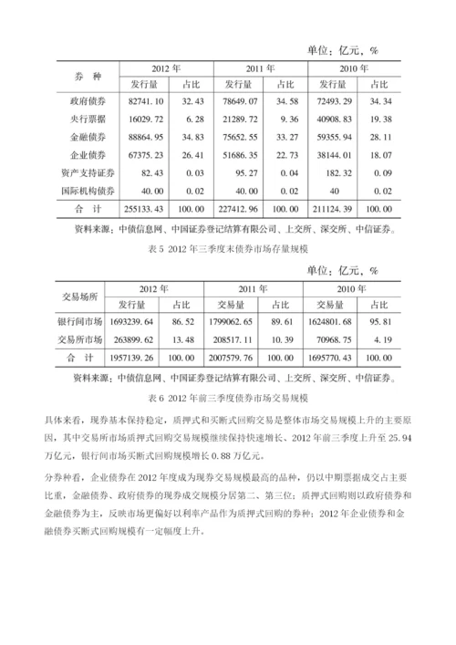 2012年的中国债券市场.docx