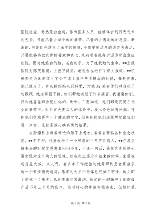 优秀主管护师先进事迹.docx