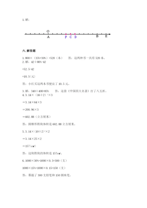 人教版六年级下册数学期末测试卷（考点梳理）word版.docx