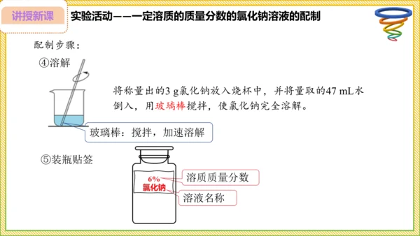 9.3.2 溶液的配制 溶质质量分数的综合计算（25页）课件-- 2024-2025学年化学人教版九